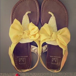 Yellow sandals